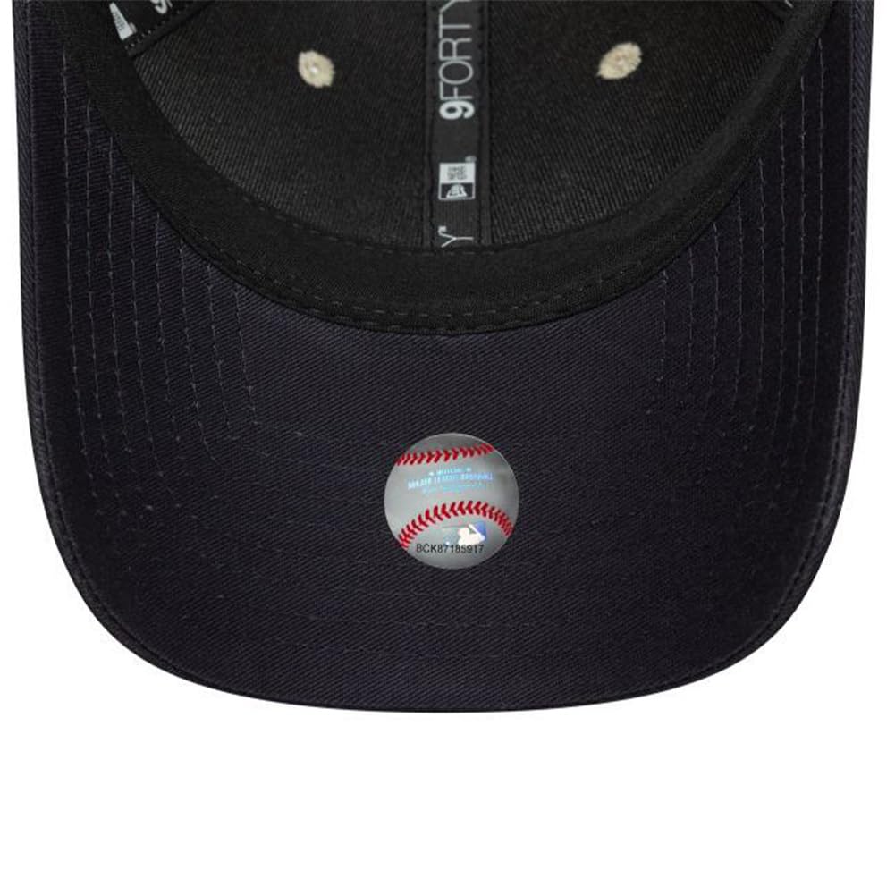 New Era 9FORTY Cap 940 MLB Embroidery Free Size NY Cream X Black M-CROWN