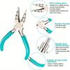 Pliers for Jewelry Crafting, Featuring Non-Scratching Nylon Jaws, Suitable for Various Wire Work Tasks, Built with Durable Rust-Resistant Materials