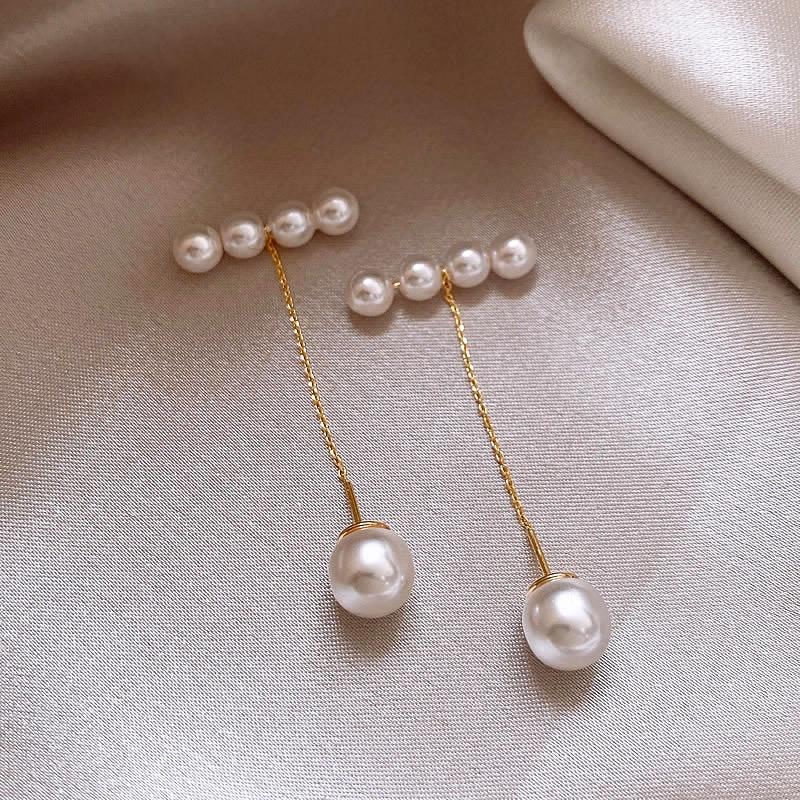 

2026 Unusual Design Metal Earline Pearl Pendant Earrings For Women s Various Wearing Ear Accessories Fashion Jewelry For Girl‘s