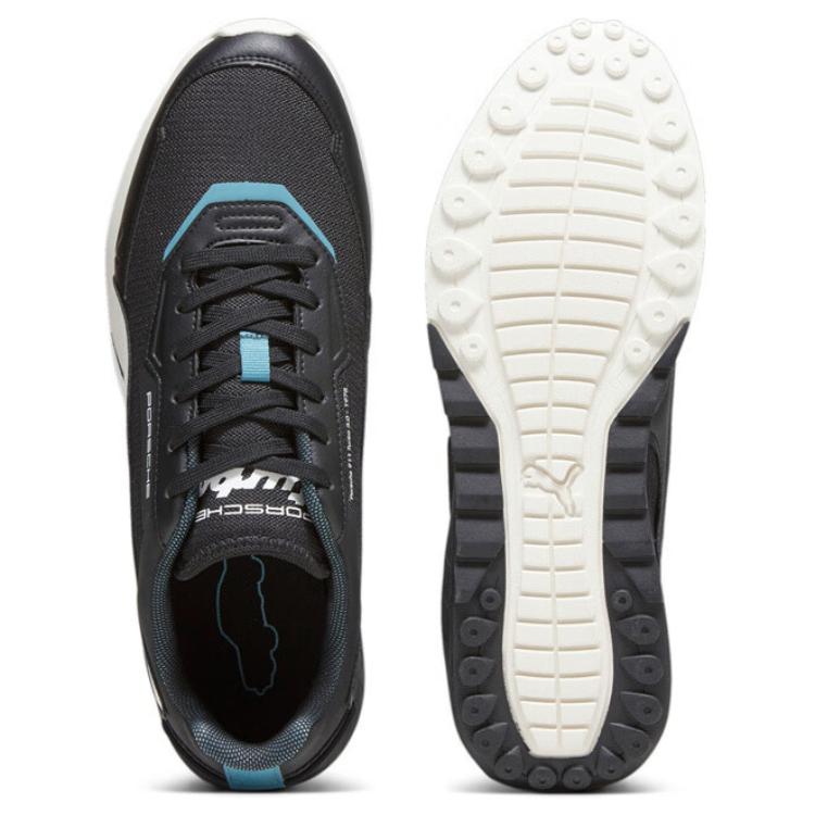 Puma Porsche Legacy Speedfusion Pantofi sport de lifestyle confortabili și la modă cu vârf jos Unisex Negru Alb 307778-01