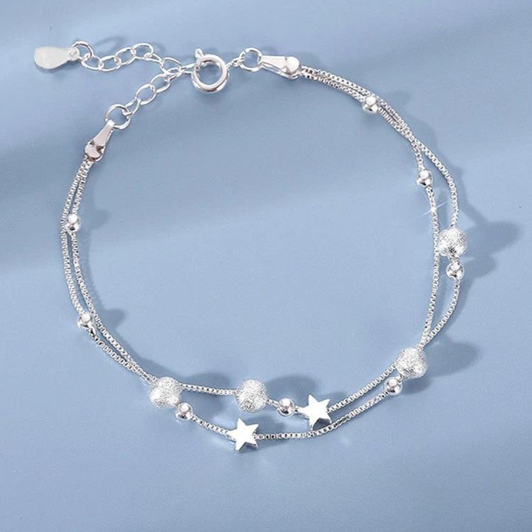 925 Silver Bracelet Partial Pearls Knots Bracelets for Women Fashion Luxury Design Bead Charm Bracelet Party Jewelry