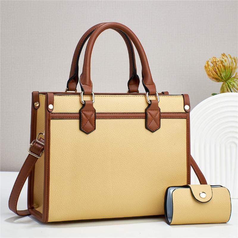 Mother and child bag Women's bag Simple casual handbag Large capacity multi-piece set One shoulder messenger bag