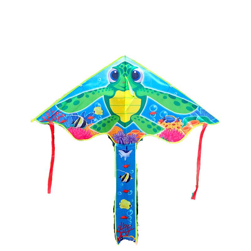 High Quality Polyester Triangular Kite With Long Tail Underwater Series Dolphin Mermaid Kite For Easy Flying