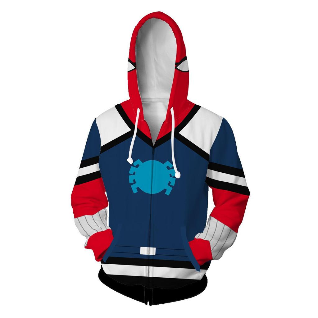 2025 Hero Series Spider 3D Print Men's Pullover Hoodie for Spring & Autumn