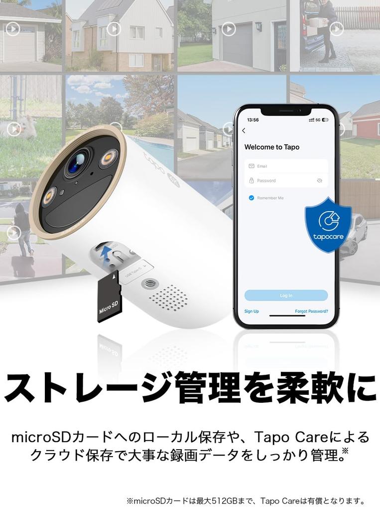 Tapo Security Surveillance Fully Full Tapo TP-Link Camera, Camera, Wi-Fi, Wireless, Rechargeable, 4K, 8MP, IP66, Waterproof, Dustproof, Color, C460/A