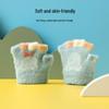 Cartoon Cute Half-Finger Knitted Baby Gloves for Toddlers (0-2 Years), Autumn & Winter, Plus Velvet