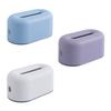 Modern Plastic Napkin Holder Case with Nonslip Base for Home Dining Tables and Cafes Tabletop Tissue Box Organizers