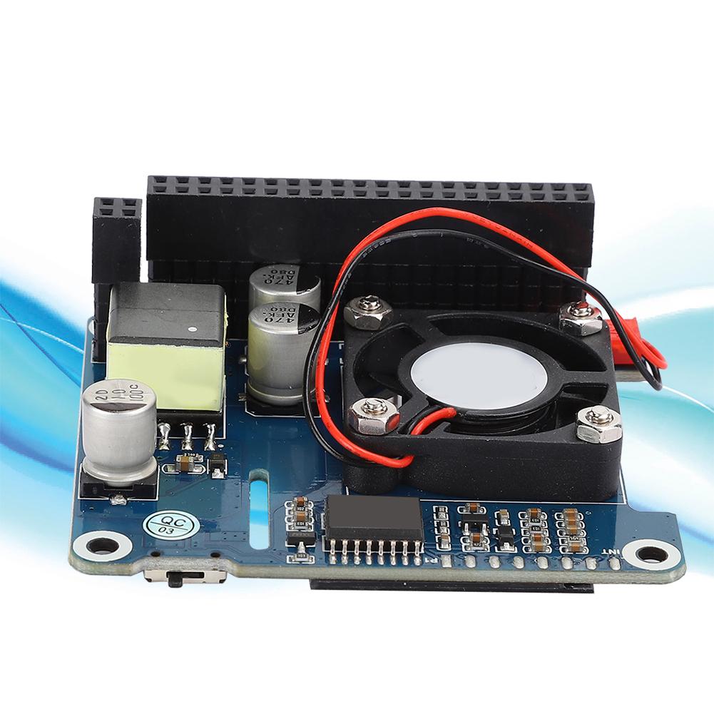 Expansion Board Cooling Fan Module for RPI 4B3B+ POE Ethernet Power Onboard Fan