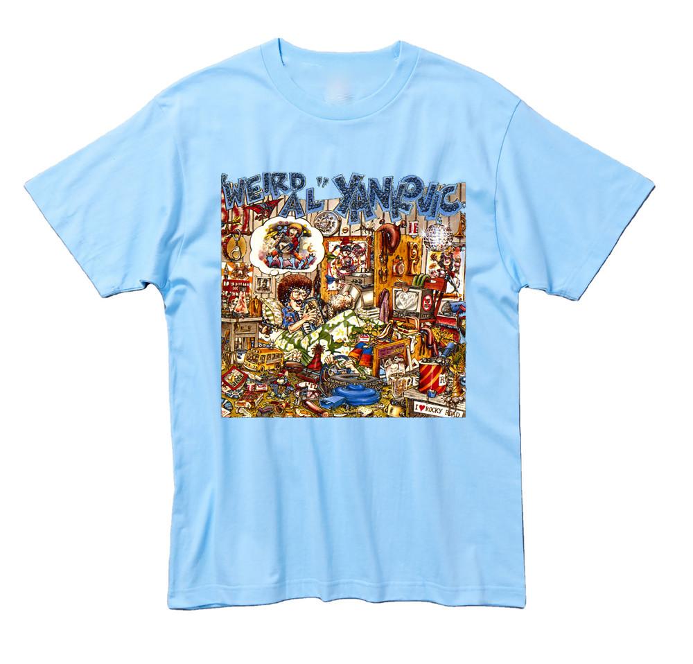 Vtg Weird Al Yankovic Cotton Light Blue Full Size Unisex Tee Shirt BL079 Unisex T-Shirt XXXXL