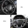 ABS Carbon Fiber Look Steering Wheel Cover Trim For 17-20 Ford F-150 F-250 F-350