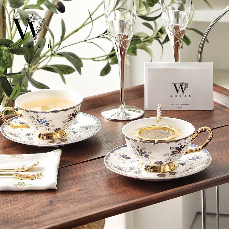 WOOCH Blue Sea Ceramic Cup & Saucer Gift Set