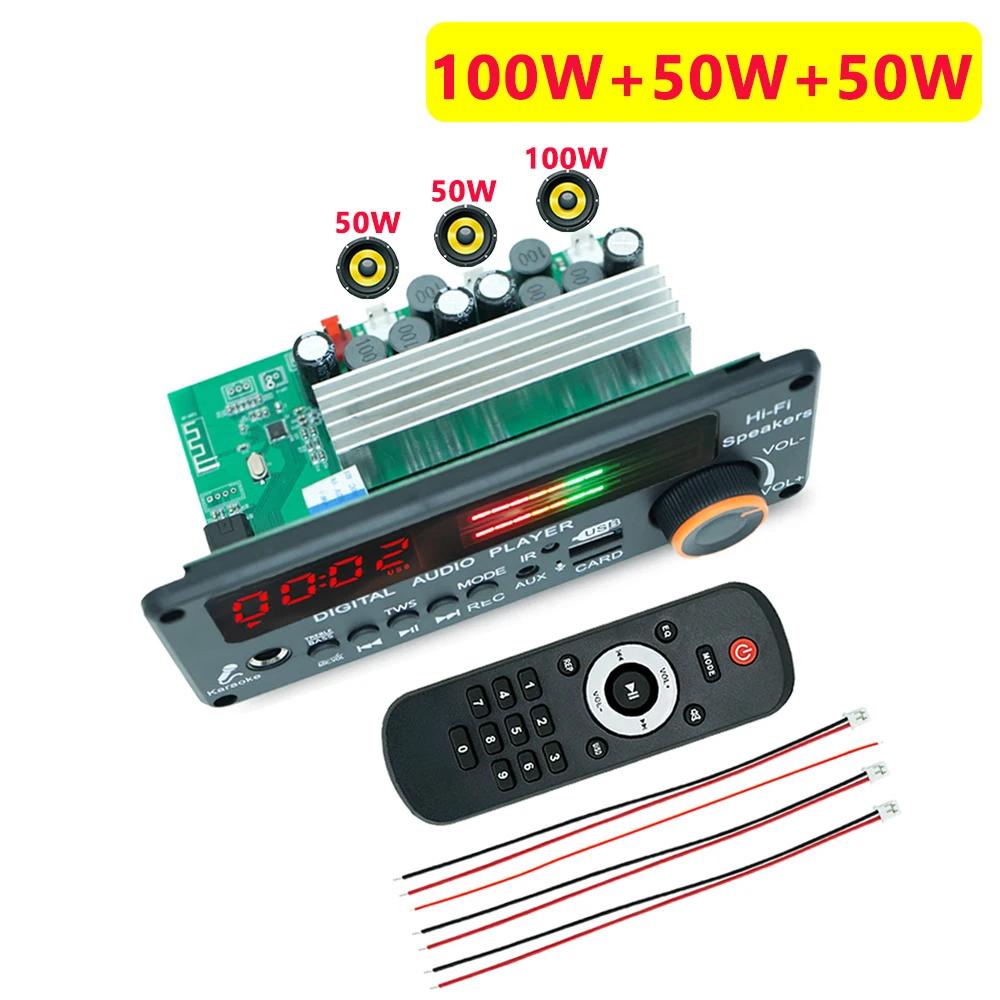 Amplificateur 200W Bluetooth 5.3 Décodeur MP3 Carte Lecteur MP3 Sans Fil TWS pour Voiture Module Audio DIY Maison Micro USB TF Radio FM pour Haut-parleur