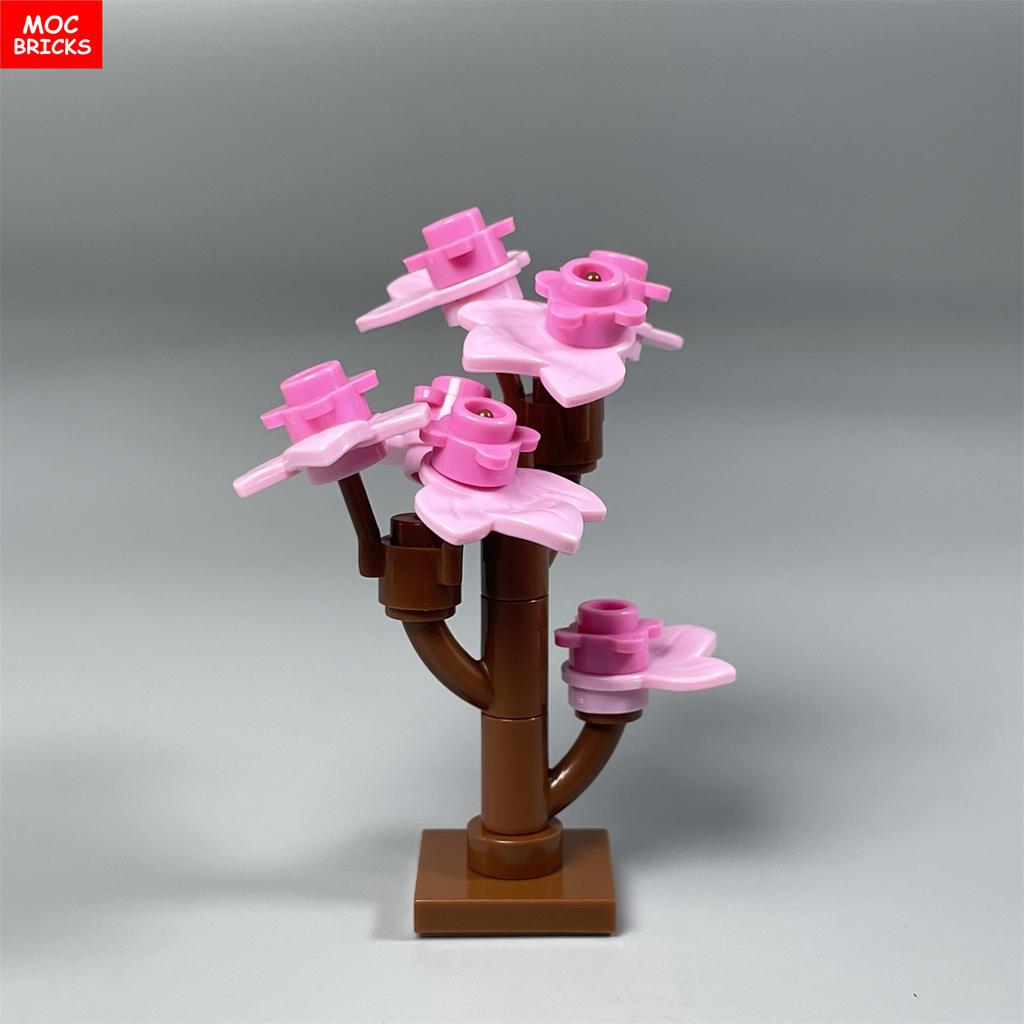 MOC Bricks Pepper Vegetable Field Jungle Lake Garden Farm Scene Plants Farmland House Decoration Building Blocks Kids Toys