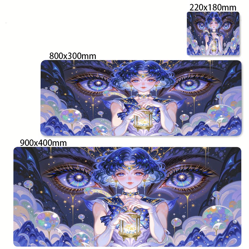 Surface for Computer Mouse Pad Large Gamer Mousepad Color Anime Carpets Girl Eyes Desktop Mat Gaming Mats Playmat Xxl Table Pads
