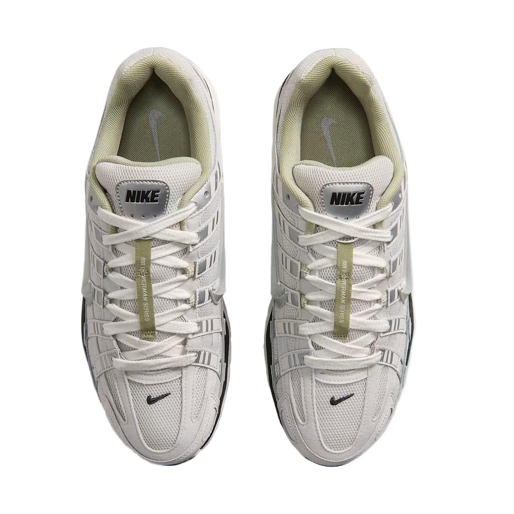 Nike P-6000 Bequeme Runde Zehenpartie Schnürung Leder Stoff Synthetikleder Dämpfung Atmungsaktiv Niedrige Schaftform Laufschuhe Herren Sneaker IV5761094