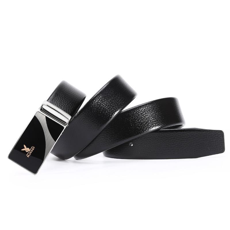 Belt Men'S Smooth Buckle Belt Light Hipster Green Student Board Buckle Belt