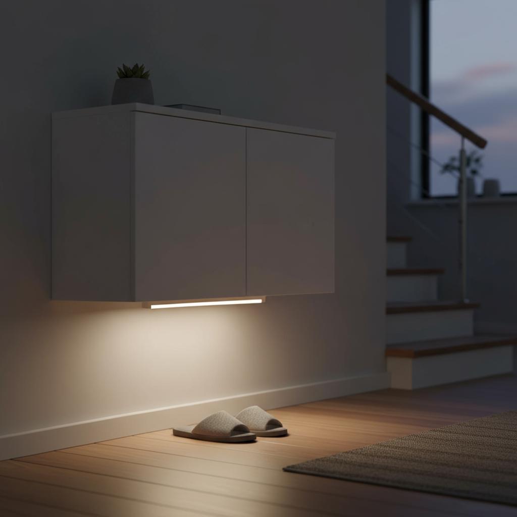 Under Cabinet Lighting Rechargeable LED Motion Sensor Light Magnetic Dimmable Closet Lights for Kitchen Stairs Hallway