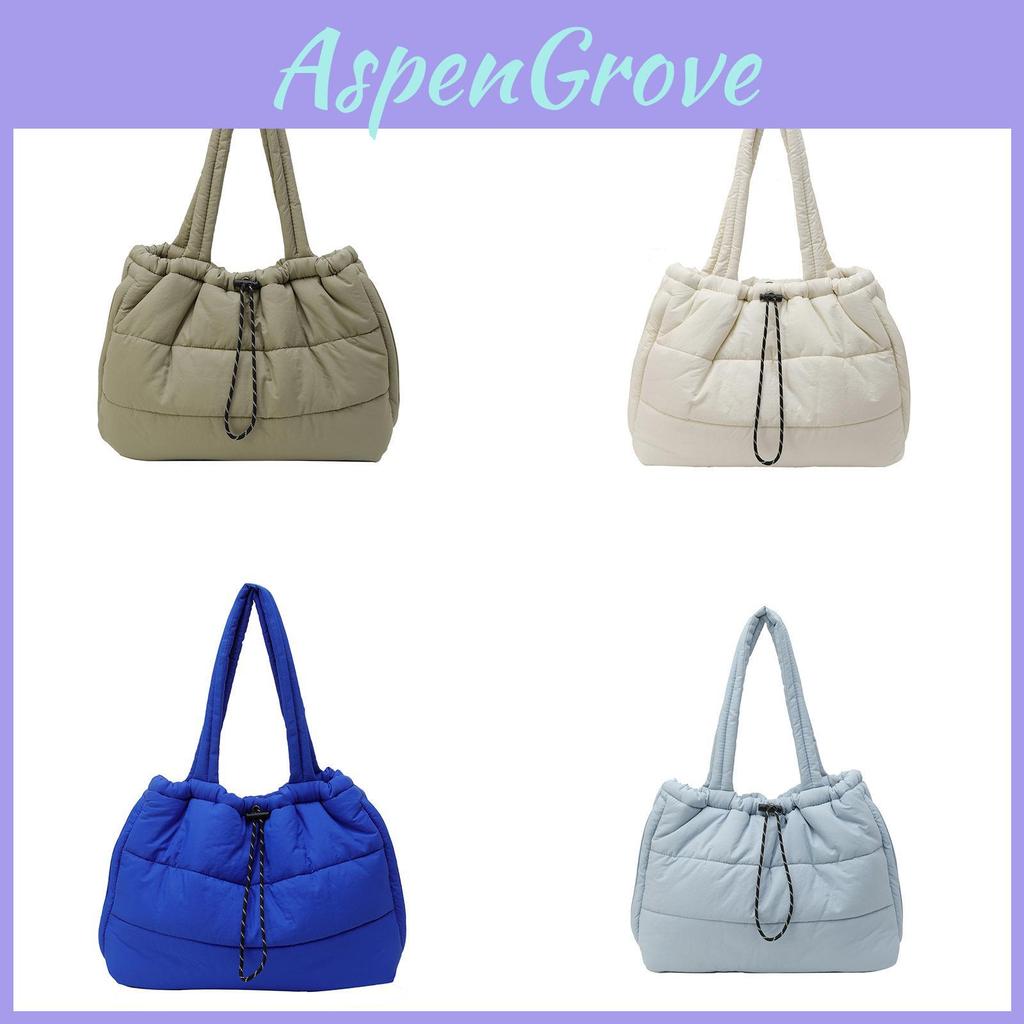 Spring Cotton Tote Bag With Stitching Elements And Internal Zip Pouch For Leisure Outings
