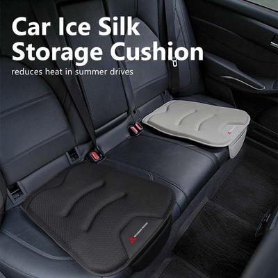 For Car Seat Cushion Ice Silk Breathable Storage Bag Cushion Interior Accessories Outlander Lancer L200 ASX Pajero