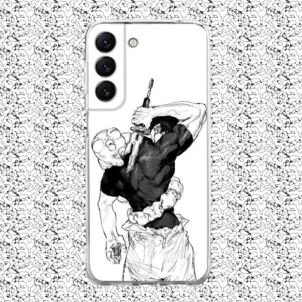 Toji Jujutsu Kaisen Fushiguro Phone Case For Samsung S24,30,21,22,23,20 FE,lite,PIus,Ultra,5G,Note,9,10 Transparent Cover