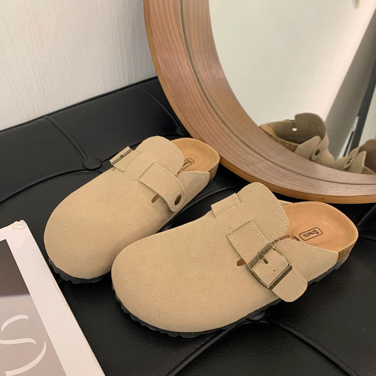 Повседневные простые женские Birkenstocks на платформе, легкие весенние Birkenstocks, тапочки 35 абрикосовый