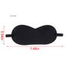 1Pc Black Sleep Eye Mask Sunshade Travel Relaxation Aid Filled Blindfold for Comfortable Eye Rest