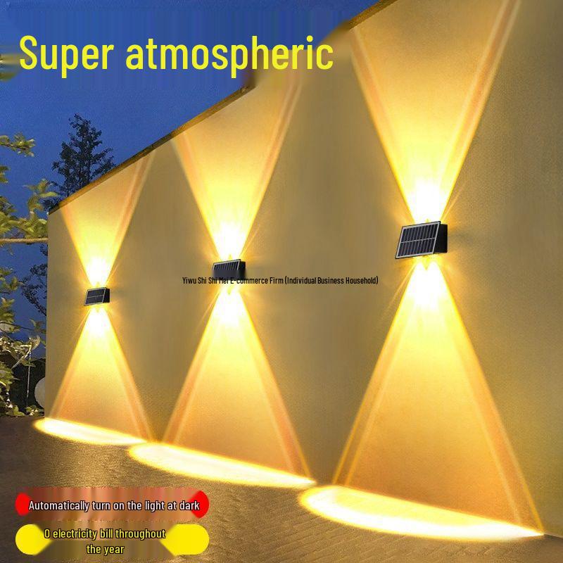 Solar Waterproof Courtyard Wall Light - Outdoor Luminous Fence and Landscape Spotlight