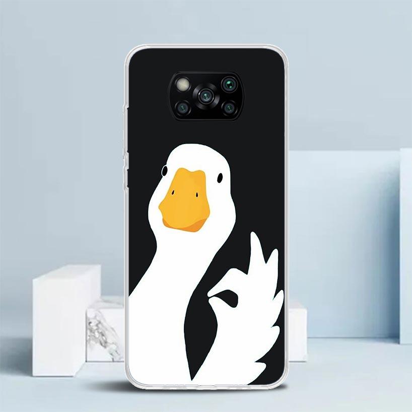 Cartoon Duck Goose Game Phone Case For Xiaomi Poco F7 Ultra X5 X6 X7 Pro M7 Redmi 15C 15 13C 13 12C 12 10C 10 10A 9 9C 9A 9T Cov