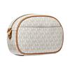 MICHAEL KORS Jet Set Charm Canvas Crossbody Bags Small Women's Vanilla White Acorn Brown Multicolor 32S1GT9C0B-149