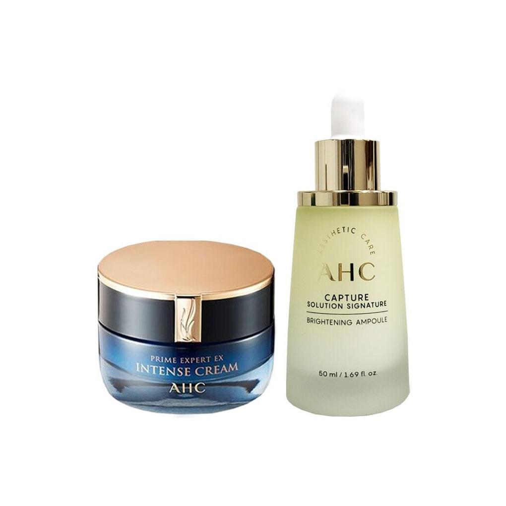 AHC Prime Expert EX Intense Cream + Capture Solution Brightening Ampoule