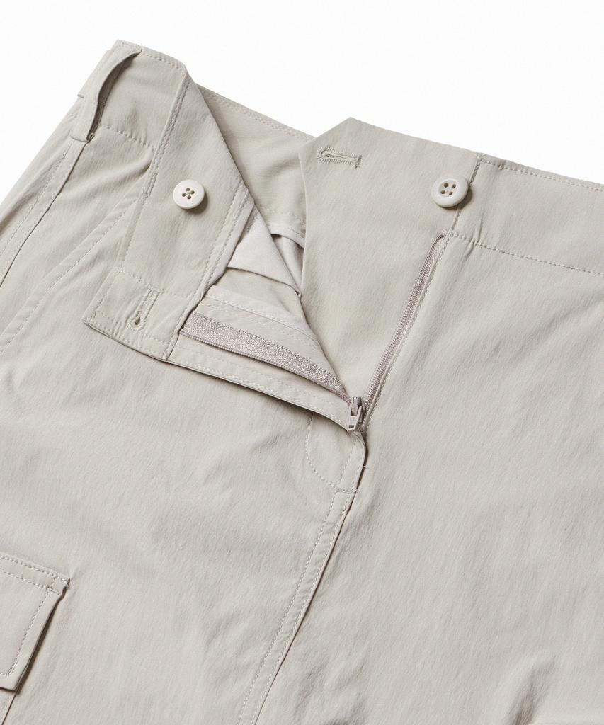 Musinsa Standard Woman Women'S Cargo Maxi Skirt [Light Beige]