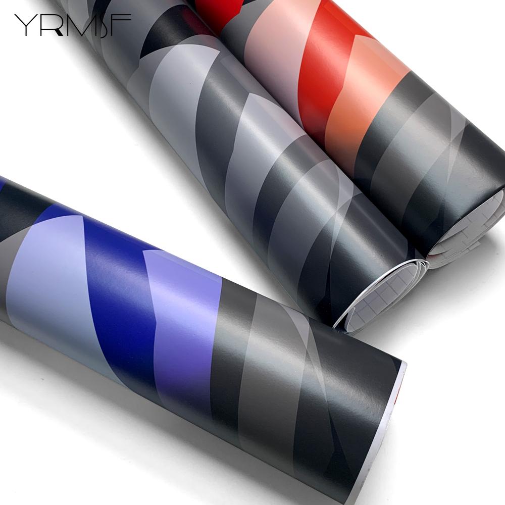 Exterior Car Stickers Geometric Camouflage Waterproof Paint Automotive Vinyl Paper for Car Tuning Accessories Wrapping Tools