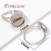 2/5/10Pcs 14K Gold Plated Adjustable Blank Ring Setting Base Bezel Cabochons Rings For Jewelry Making DIY Finger Ring Blank