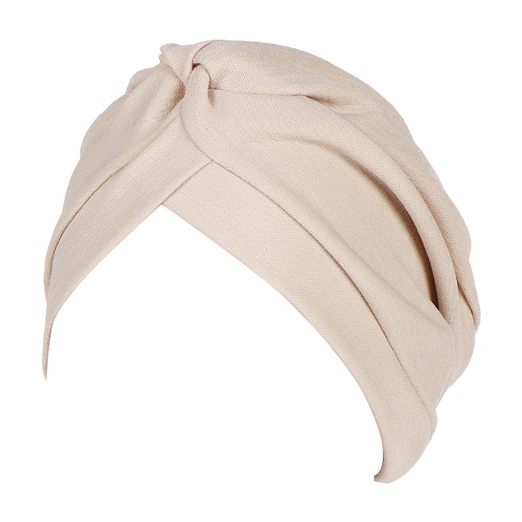 Women India Hat Muslim Ruffle Chemo Wrap Scarf Cap