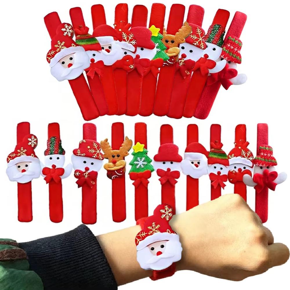 5-50 ks Vánoční plácací náramky Vánoční slap náramky Santa Claus Sněhulák Sob Medvěd Vánoční dekorace Party drobnosti Dárky