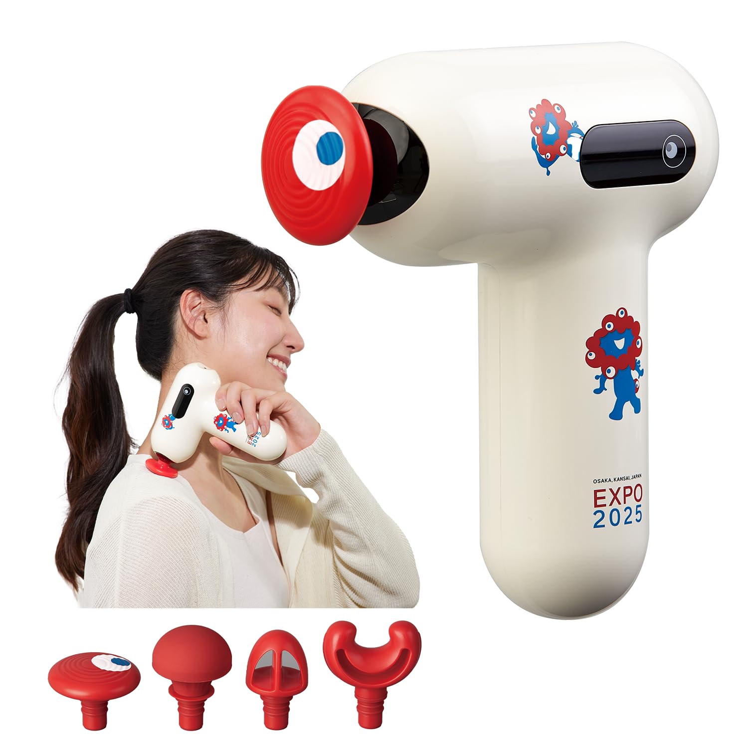 

ATEX [Osaka-Kansai Expo Limited Edition Design] EXPO2025 Miyakumyaku Body Care Gun AX-HX124 Lightweight Body Care