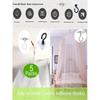 Rotatable Ceiling Adhesive Hooks - Easy Install, No Drill, Sticky Hanger For Hanging Plants, Lanterns, Wind Chimes