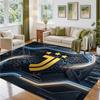 Juventus FC Design Crystal Velvet Rug Soft Decorative Mat for Bedroom Entrance