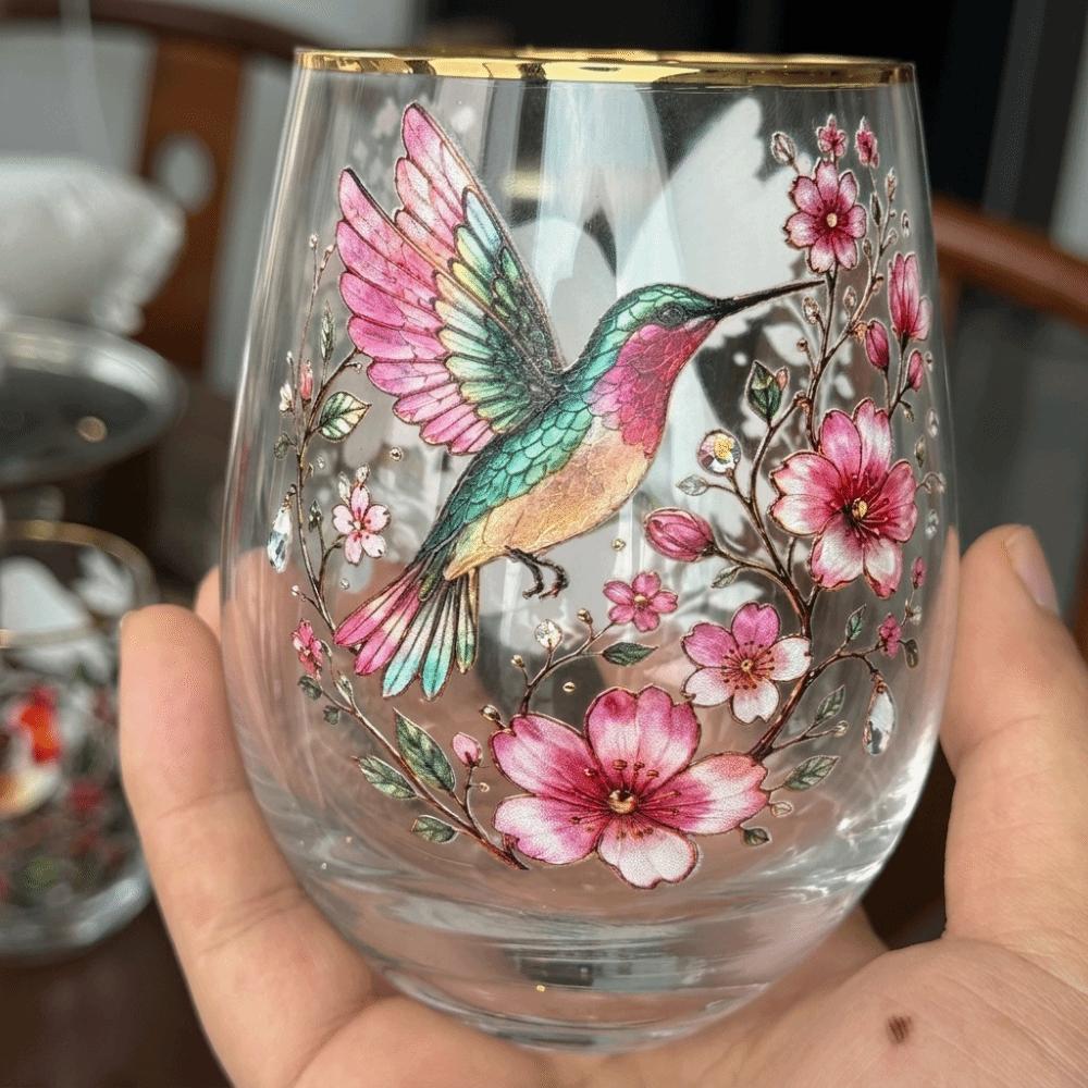 Transparent Glass Tea Cups Embossed Floral Pattern Cup Creative Milk Cups  Cold Drink Style 4