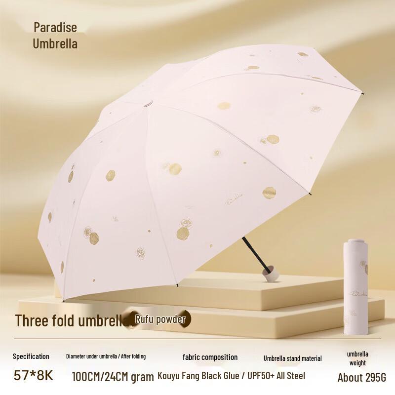 Paradise Umbrella Compact Sun and Rain Umbrella