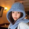 Handmade Chunky Wool Knit Hat for Women - Warm Autumn/Winter Balaclava