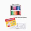 Atti Rabbit Baby Toddler Crayons 16 Colors Non Stick Easy Grip Washable Crayons