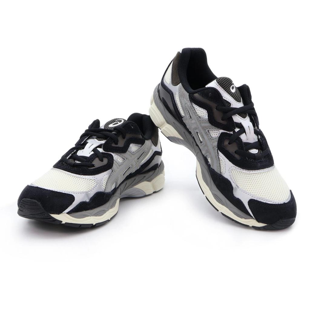1201A789-750 Asics Gel-NYC Marfim Argila Cinza Branco Bege Preto Cinza Escuro (Masculino)