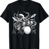 Octopus Playing Drums Retro Drummer T-Shirt