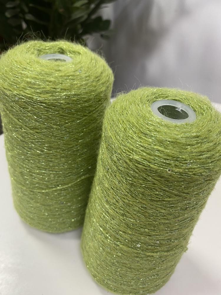 250g Bright Wire Mohair Yarn with Sequins for Crochet Knitting Clothing DIY Dolls Sweater Soft Thin Wool Thread Comfortable Blue