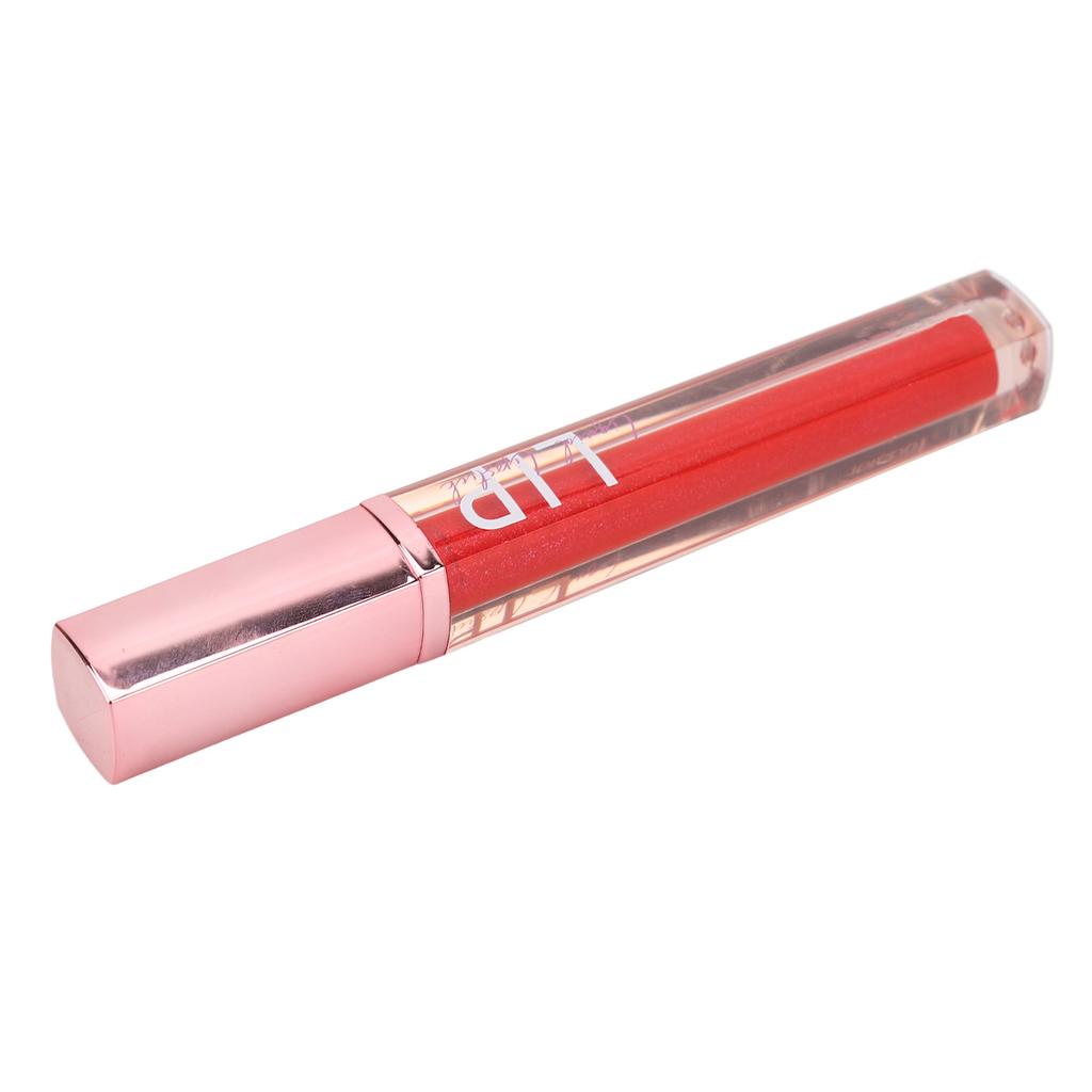 Lip Gloss Moisturizing Long Lasting Easy to Apply Lipstick Makeup with Transparent Case Women Gifts 3g Glitter