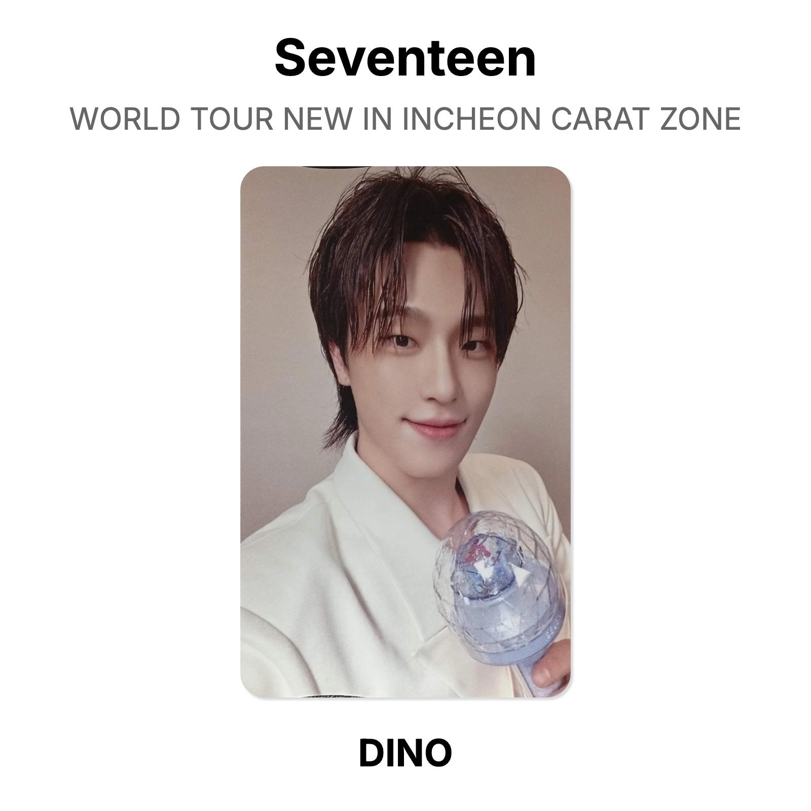 Seventeen WORLD TOUR NEW IN INCHEON CARAT ZONE Official Photocard DINO