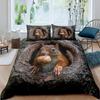 Cute Squirrel Duvet Cover Set Squirrel Bedding Sets 3D Animal Theme Comforter Cover For Boys GirlsNature Theme Quilt Cover Set