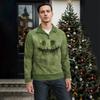 Men's Halloween Printed Corduroy Button Shirt