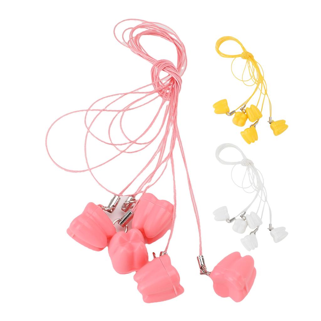 50pcs Milk Teeth Storage Box Plastic Baby Tooth Storage Case Organizer for Home and Travel